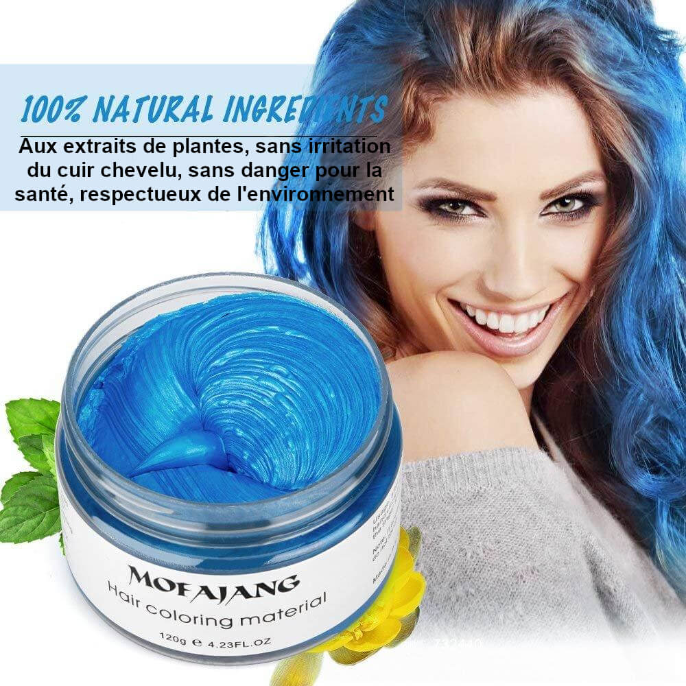 Cire capillaire colorante naturelle
