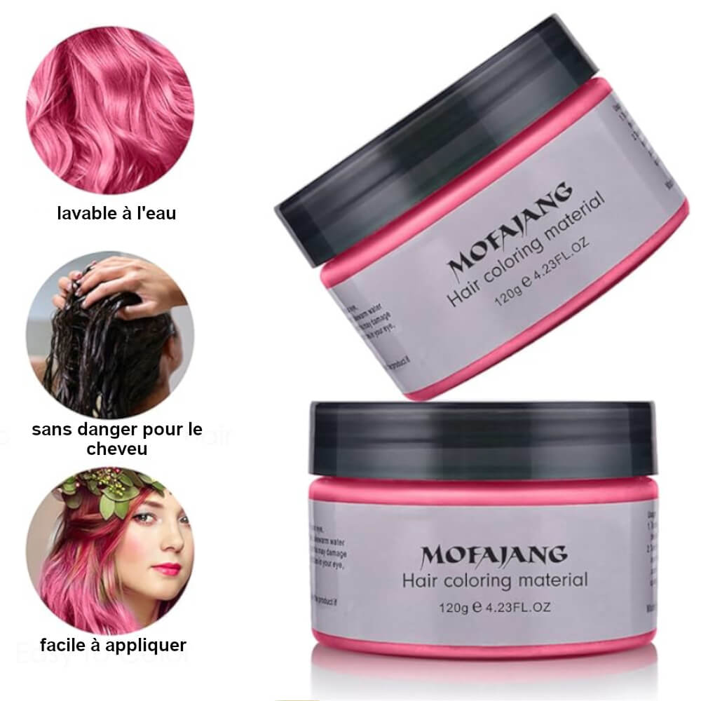 Cire capillaire colorante naturelle